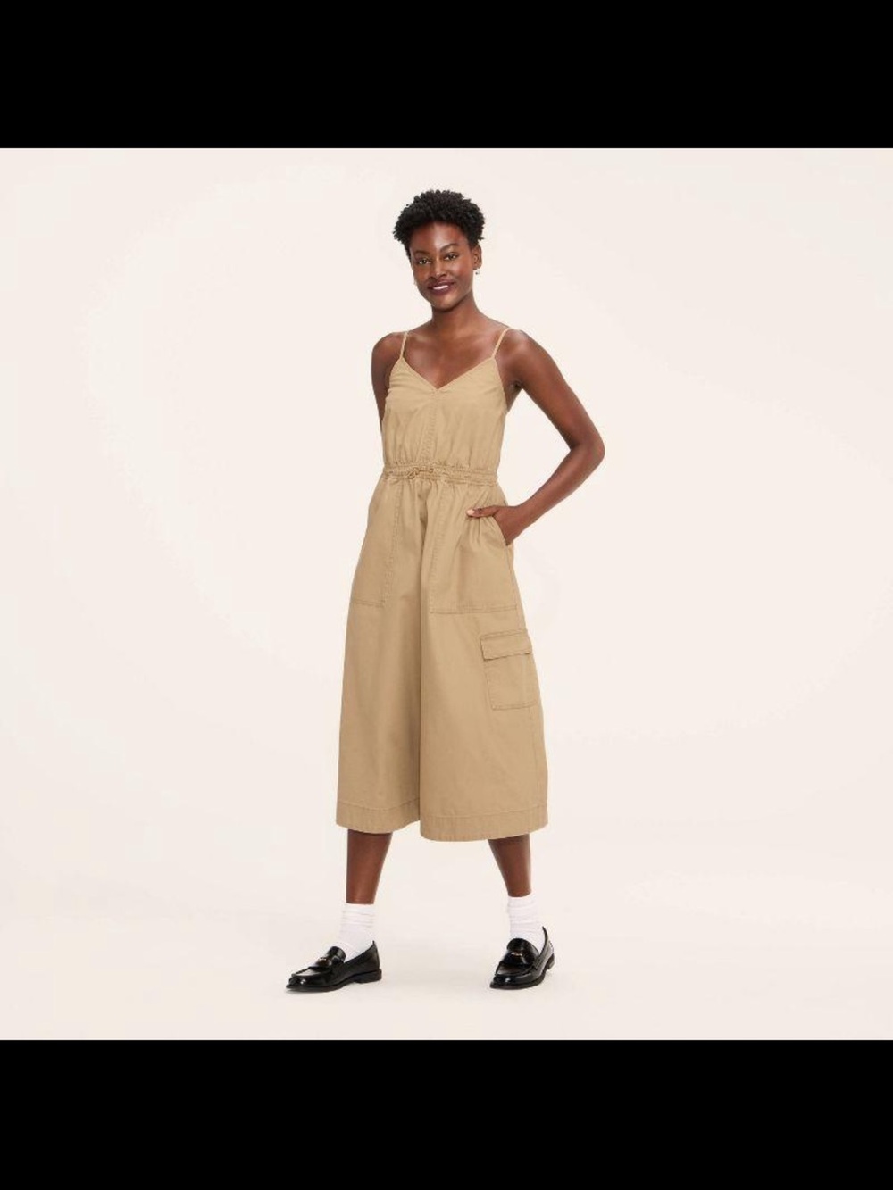 Woolrich x Target Utility Midi Dress Khaki Cargo Cotton Size M
